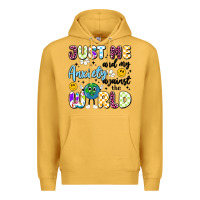 Mustard just me and my anxiety against the world Premium Hoodie - Artiststas