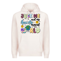 Pale Pink just me and my anxiety against the world Premium Hoodie - Artiststas