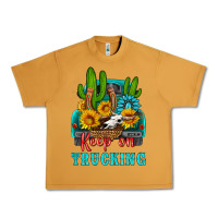 Peanut Butter keep on trucking with western truck Urban Heavy Tee - HRA Design Shop
