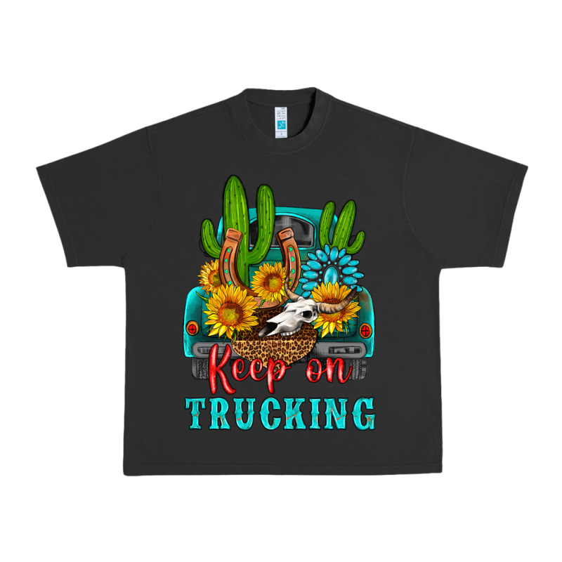 Keep On Trucking With Western Truck Urban Heavy Tee by HRA Design Shop | Teevron