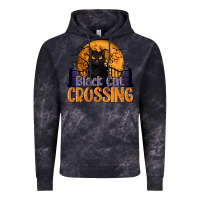 Cloud Black Black Cat Crossing Vintage Hoodie - texasbilliewilder