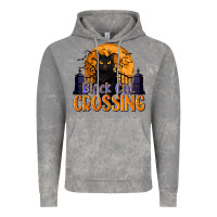 Cloud Rock Black Cat Crossing Vintage Hoodie - texasbilliewilder