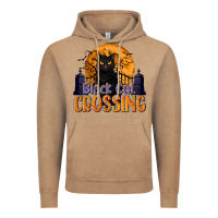Vintage Coffee Black Cat Crossing Vintage Hoodie - texasbilliewilder