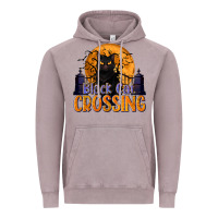 Vintage Zinc Black Cat Crossing Vintage Hoodie - texasbilliewilder