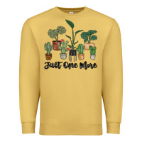 Antique Gold just one more plant Premium Sweatshirt - MaliasSmallBusiness