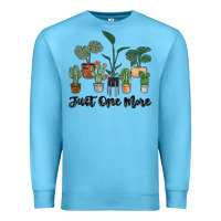 Ocean Blue just one more plant Premium Sweatshirt - MaliasSmallBusiness