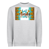Heather Grey best teacher ever skinny metal can holder Heavyweight Sweatshirt - HRA Design Shop