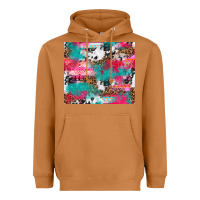 Meerkat leopard cowhide pink turquoise glitter Heavyweight Hoodie - NancyCooperArtShop