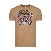 Vintage Coffee usa america gnome Vintage Tee - CowhideDigitalArt