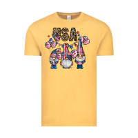 Vintage Mustard usa america gnome Vintage Tee - CowhideDigitalArt