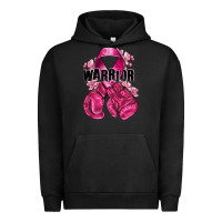 Pigment Black Warrior Breast Cancer with boxing gloves Urban Hoodie - NancyCooperArtShop