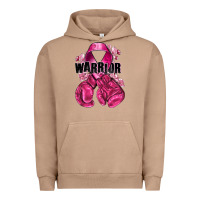 Pigment Burro Warrior Breast Cancer with boxing gloves Urban Hoodie - NancyCooperArtShop