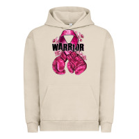 Pigment French Oak Warrior Breast Cancer with boxing gloves Urban Hoodie - NancyCooperArtShop