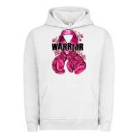 Pigment Lunar Rock Warrior Breast Cancer with boxing gloves Urban Hoodie - NancyCooperArtShop