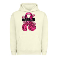 Pigment Pistachio Warrior Breast Cancer with boxing gloves Urban Hoodie - NancyCooperArtShop