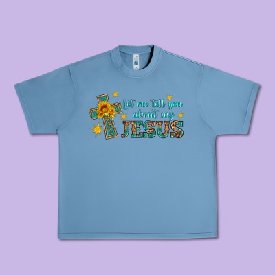 Let Me Tell You About My Jesus Urban Heavy Tee Designed By Hra Design Shop