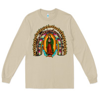 Mushroom our lady of guadalupe rainbow Long Sleeve Tee - JahusDesignShop