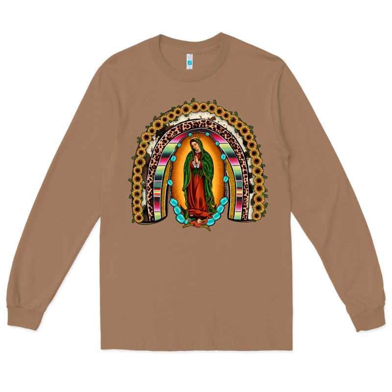Our Lady Of Guadalupe Rainbow Long Sleeve Tee by JahusDesignShop | Teevron