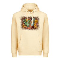 Pina Colada cowboy boots cactus leopard Premium Hoodie - AdoDesignShop