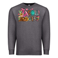 Charcoal Heather western cowgirl Premium Sweatshirt - MaliasSmallBusiness