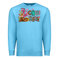 Ocean Blue western cowgirl Premium Sweatshirt - MaliasSmallBusiness