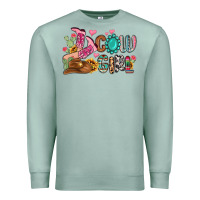 Seafoam western cowgirl Premium Sweatshirt - MaliasSmallBusiness
