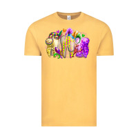 Vintage Mustard mardi gras tooth Vintage Tee - RacoonDesign