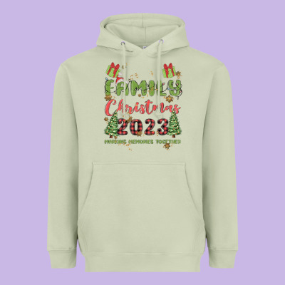 Custom Family Christmas 2023 Marking Memories Toge Heavyweight Hoodie Designed By Maliassmallbusiness
