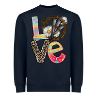 Navy Love crown of thorns Easter Day Heavyweight Sweatshirt - CowGirlArtShop