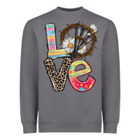 Storm Love crown of thorns Easter Day Heavyweight Sweatshirt - CowGirlArtShop
