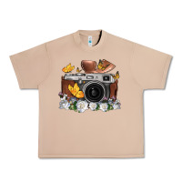 Burro floral butterfly film roll vintage camera Urban Heavy Tee - FaDigitalArtStudio
