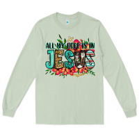 Matcha all my hope is in jesus Long Sleeve Tee - Jasminsmagicworld