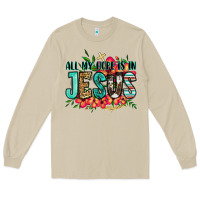 Mushroom all my hope is in jesus Long Sleeve Tee - Jasminsmagicworld