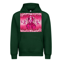 Forest Green Breast Cancer with boxing gloves Urban Hoodie - NancyCooperArtShop