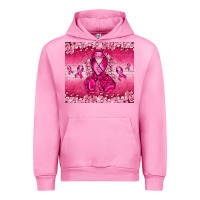 Fuchsia Pink Breast Cancer with boxing gloves Urban Hoodie - NancyCooperArtShop