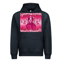 Navy Breast Cancer with boxing gloves Urban Hoodie - NancyCooperArtShop
