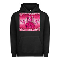 Pigment Black Breast Cancer with boxing gloves Urban Hoodie - NancyCooperArtShop