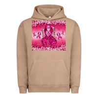 Pigment Burro Breast Cancer with boxing gloves Urban Hoodie - NancyCooperArtShop