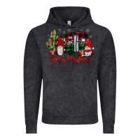 Vintage Black merry christmas gnome caravan Vintage Hoodie - JahusDesignShop