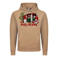 Vintage Coffee merry christmas gnome caravan Vintage Hoodie - JahusDesignShop