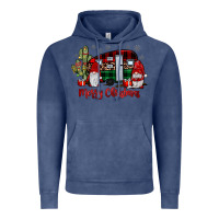 Vintage Denim merry christmas gnome caravan Vintage Hoodie - JahusDesignShop