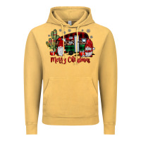 Vintage Mustard merry christmas gnome caravan Vintage Hoodie - JahusDesignShop