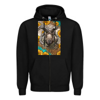 Black Western Navajo Churro Sheep Zipper Hoodie - LillyAllenDesigns