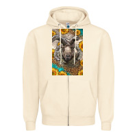 Sandshell Western Navajo Churro Sheep Zipper Hoodie - LillyAllenDesigns