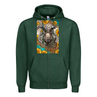 Sports Green Western Navajo Churro Sheep Zipper Hoodie - LillyAllenDesigns