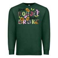 Sports Green kinda boujee kinda broke Premium Sweatshirt - MaliasSmallBusiness