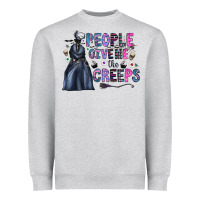 Heather Grey people give me the creeps Heavyweight Sweatshirt - CowhideDigitalArt