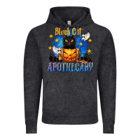 Black Cat Apothecary Vintage Hoodie | Teevron