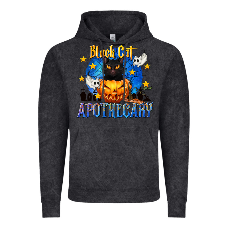 Black Cat Apothecary Vintage Hoodie by texasbilliewilder | Teevron