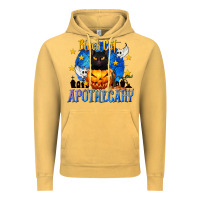 Vintage Mustard Black Cat Apothecary Vintage Hoodie - texasbilliewilder